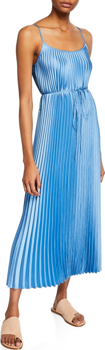 Vince Pleated Cami Maxi Dress