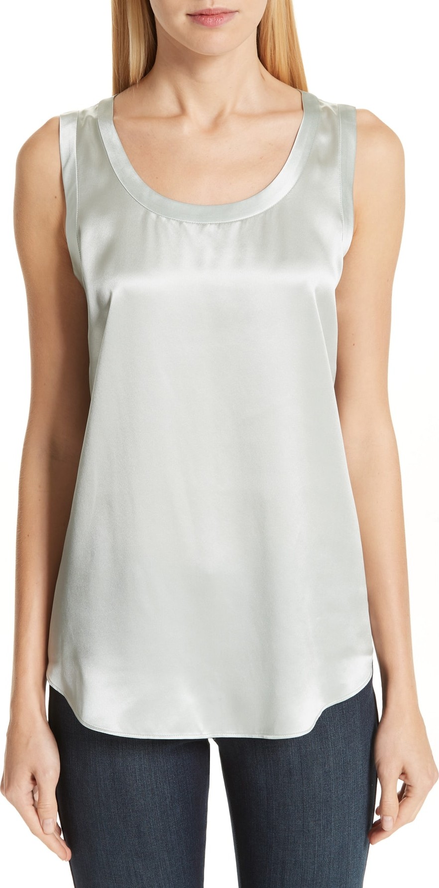 Lafayette 148 New York Perla Reversible Silk Blouse