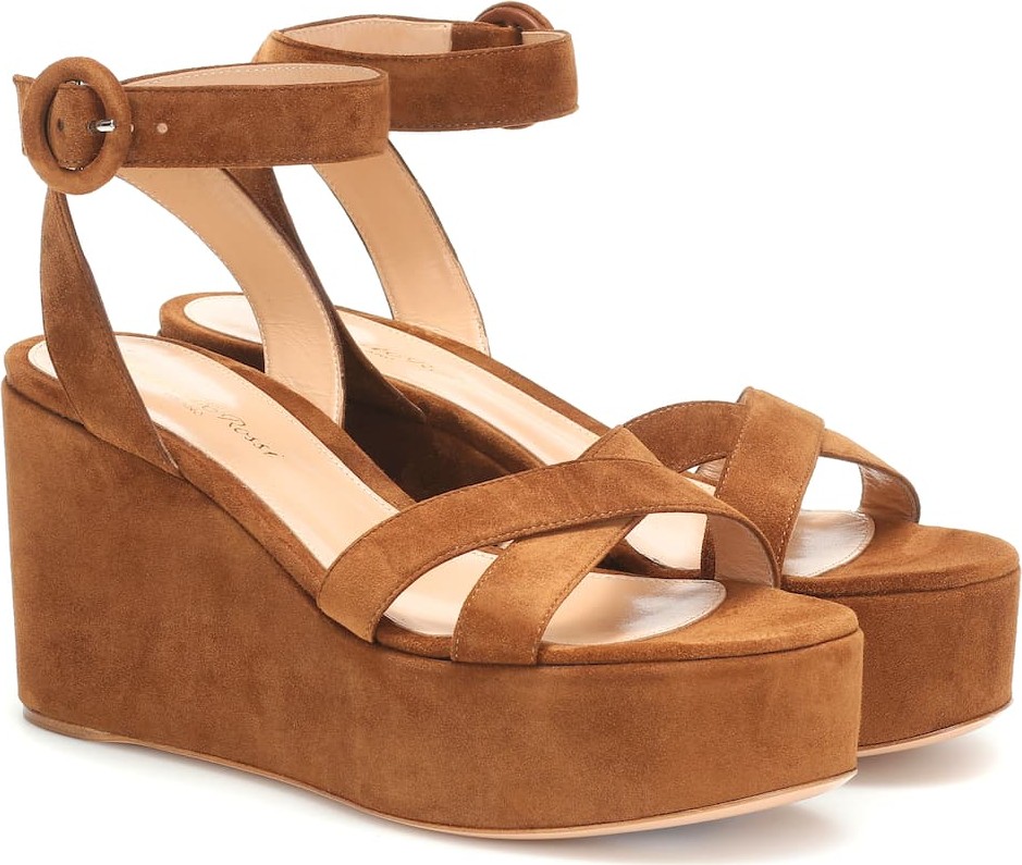 Gianvito Rossi Billie suede platform sandals