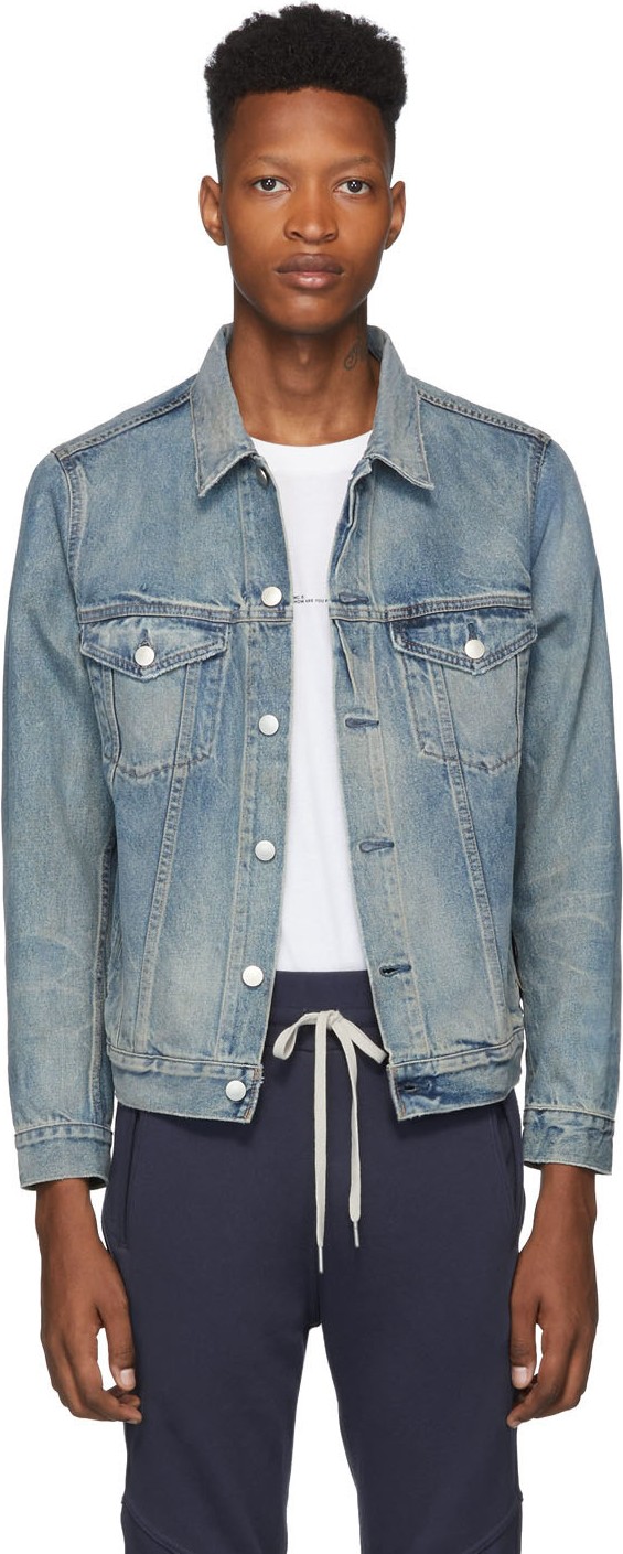 John Elliott Blue Denim Thumper Type III Jacket