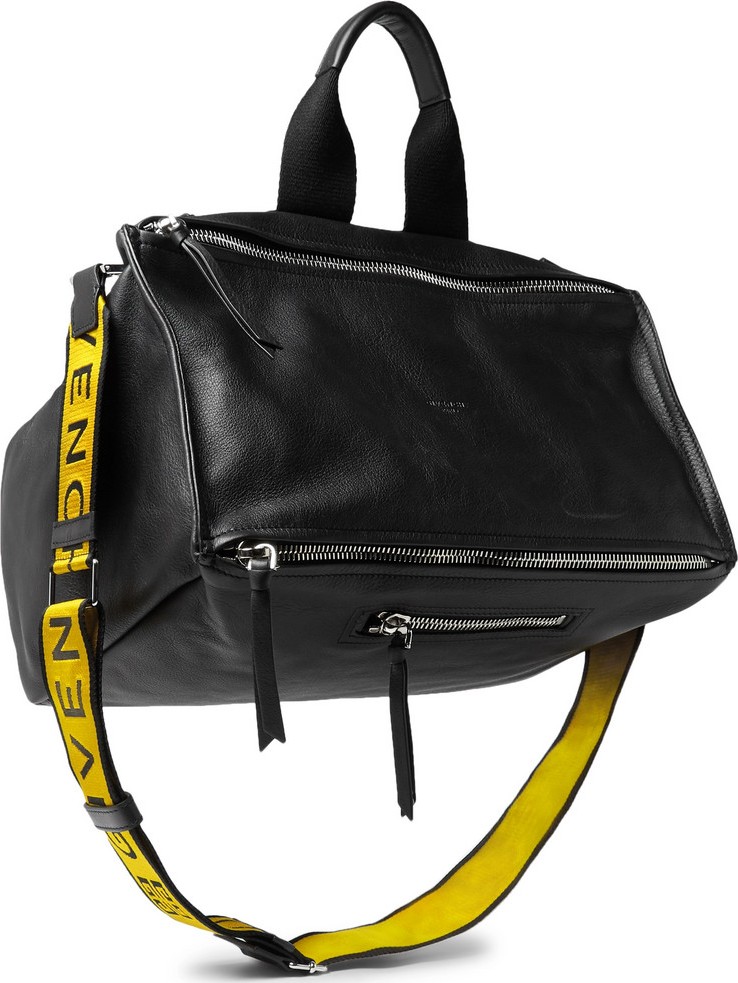 Givenchy Pandora Webbing-Trimmed Leather Tote Bag