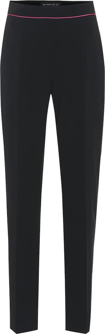 Etro High-rise crêpe pants