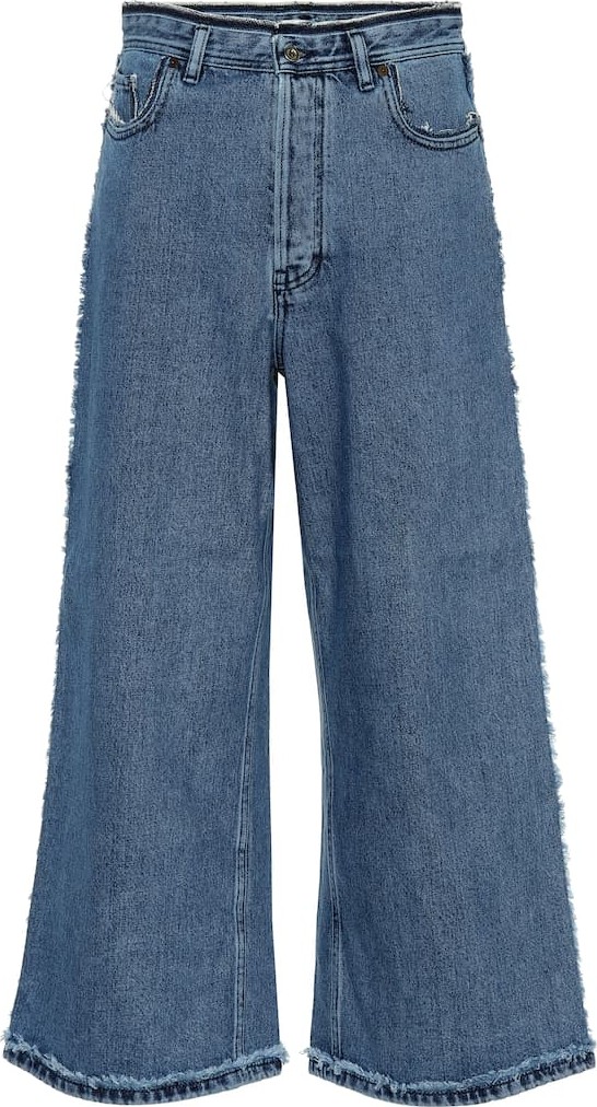 Acne Studios High-rise denim culottes