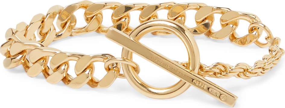 Bottega Veneta Gold-Plated Chain Bracelet
