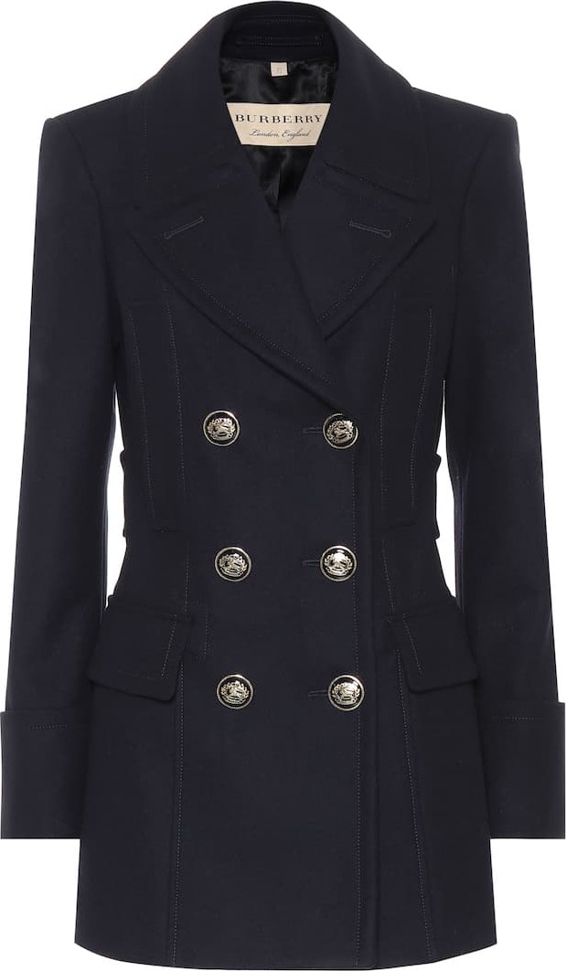 Burberry London England Double-breasted wool coat
