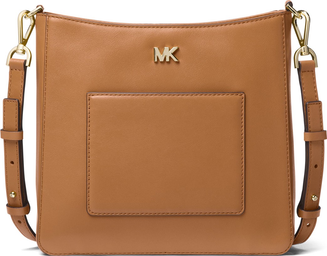 MICHAEL MICHAEL KORS Gloria Pocket Leather Swing Pack Messenger Bag