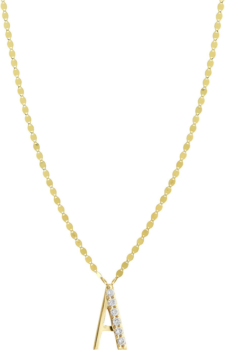 Lana Get Personal Initial Pendant Necklace with Diamonds