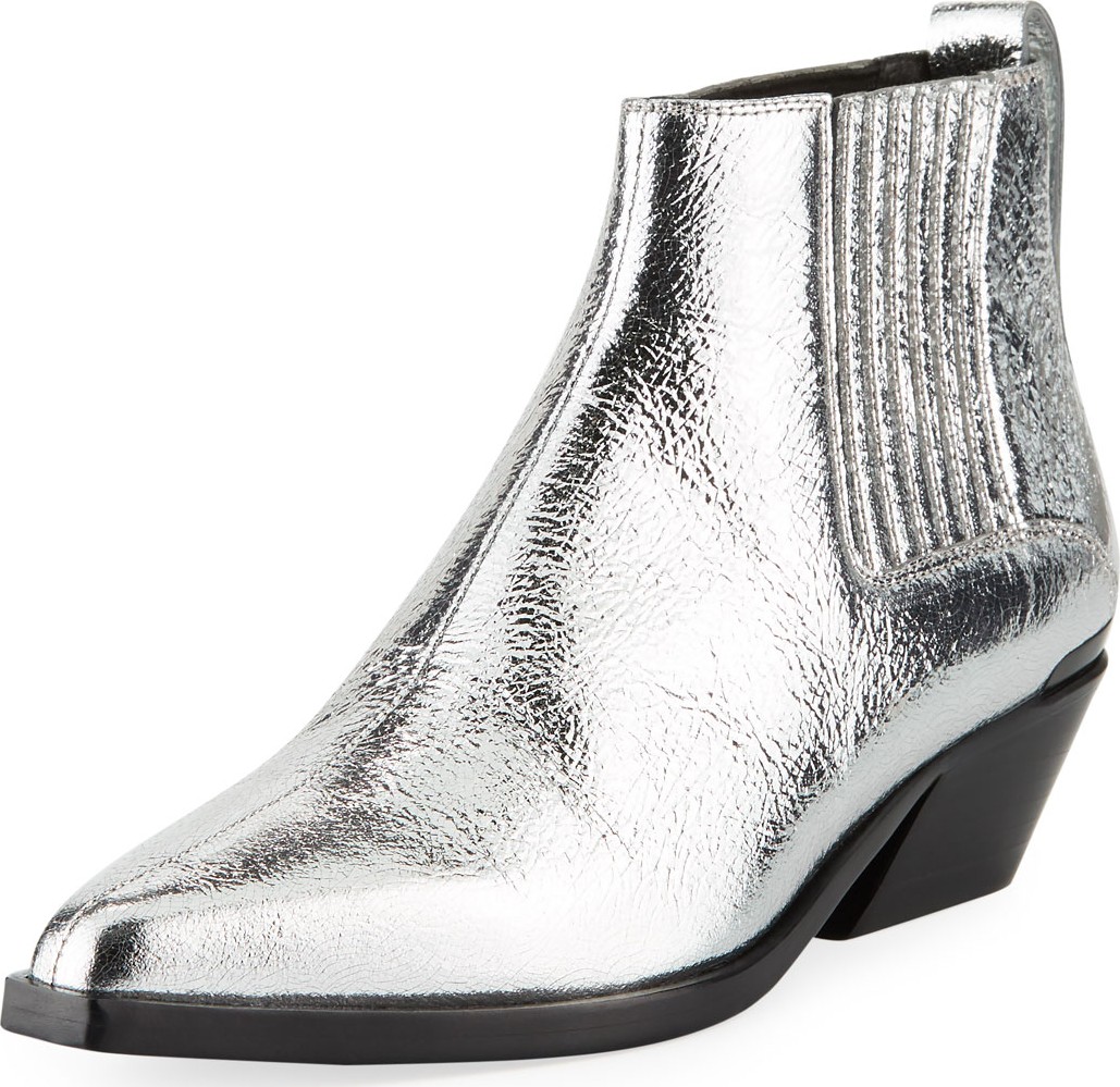 Rag & Bone Westin Crackled Metallic Boots