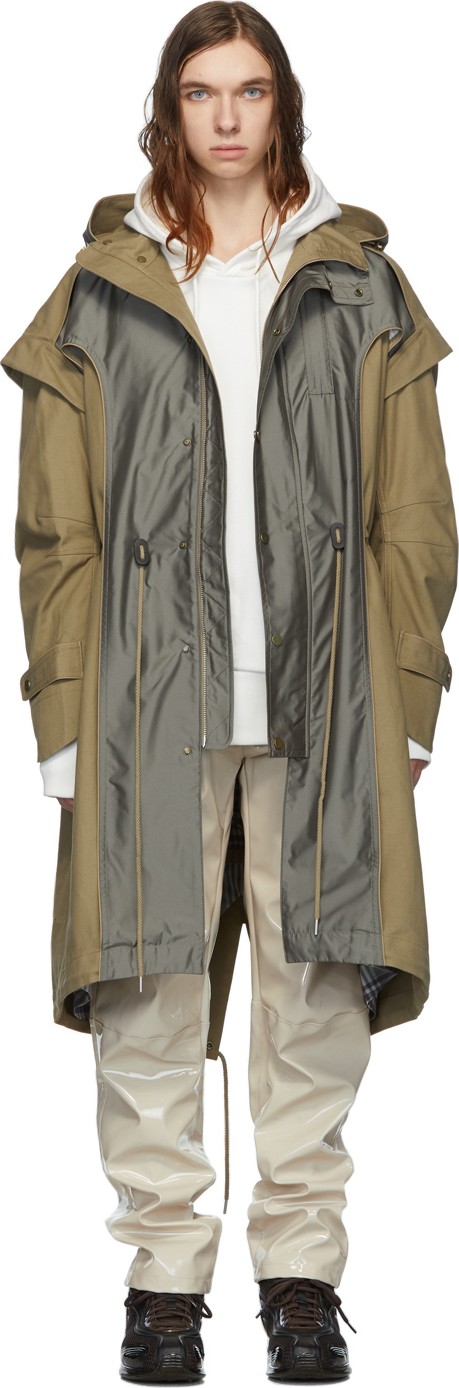 Feng Chen Wang Khaki Layered Parka