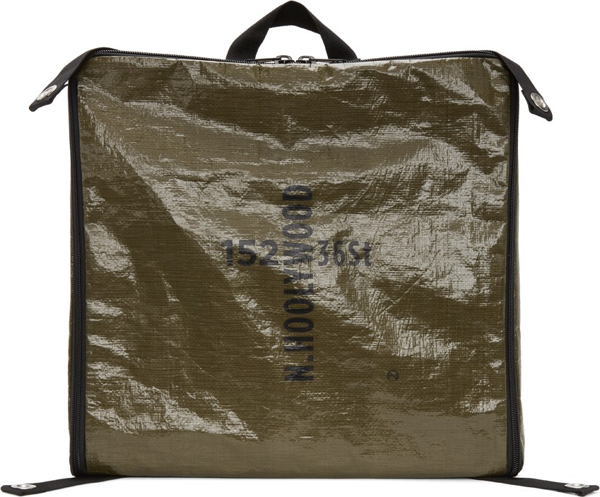 N.Hoolywood Khaki Oversized Backpack