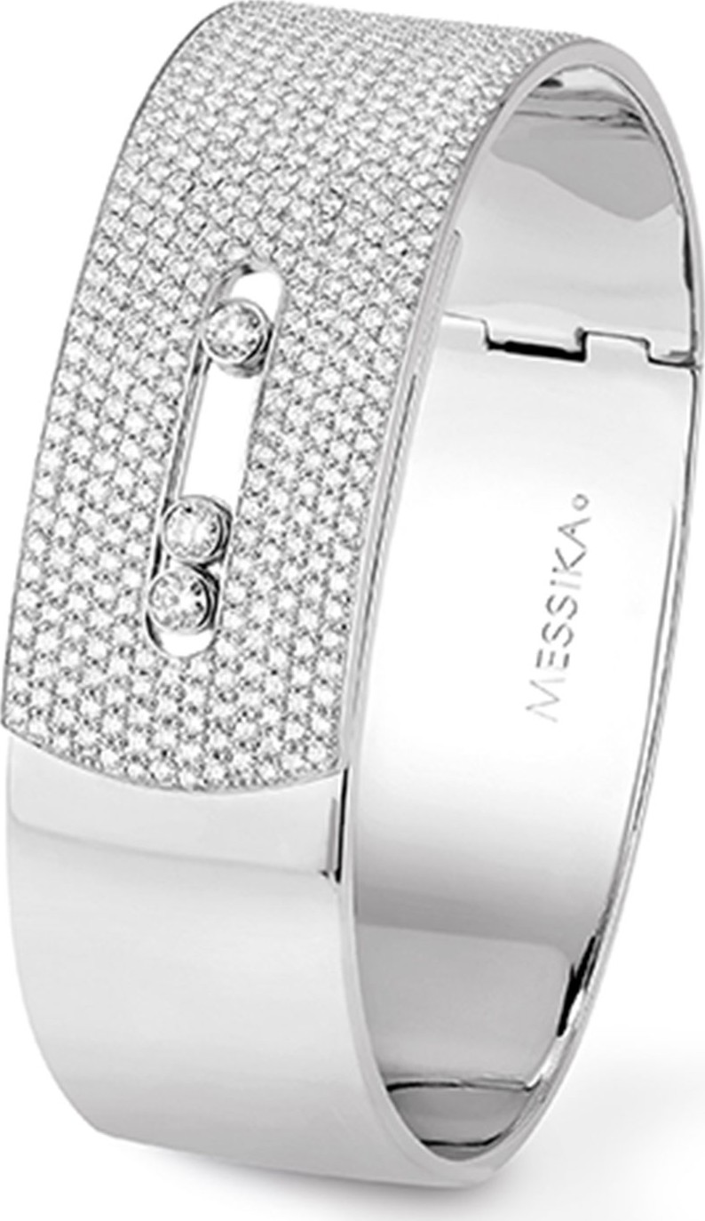 Messika Move Noa Diamond Cuff in 18K White Gold, Size M