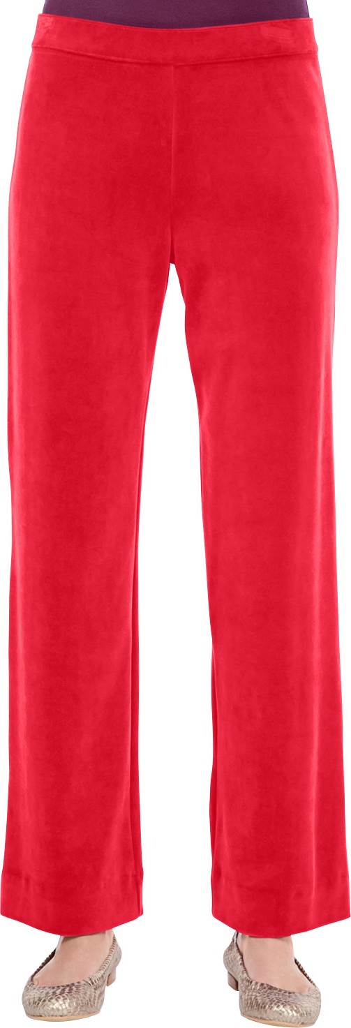 Joan Vass Solid Velour Pants