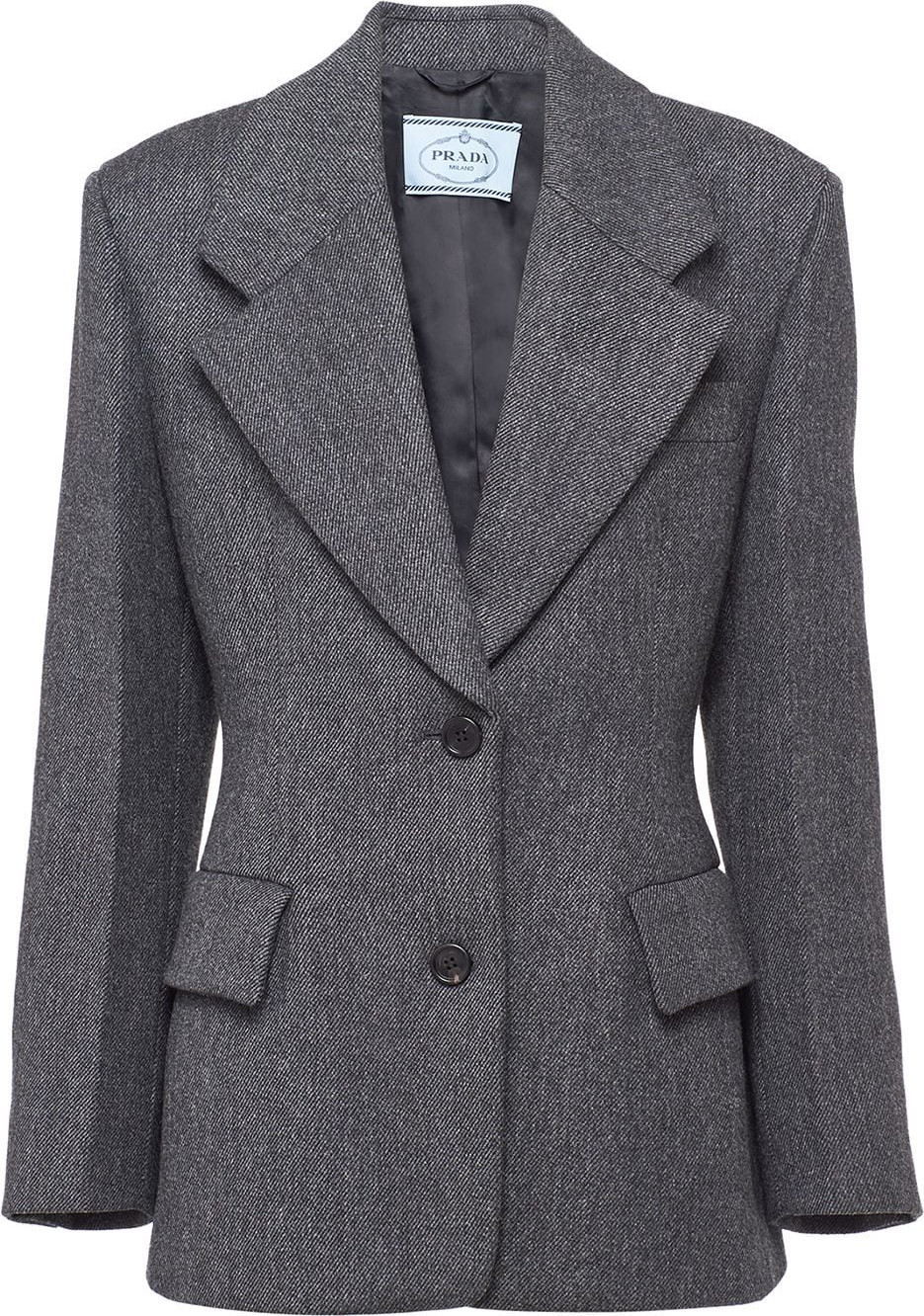 Prada - Single-breasted fitted jacket