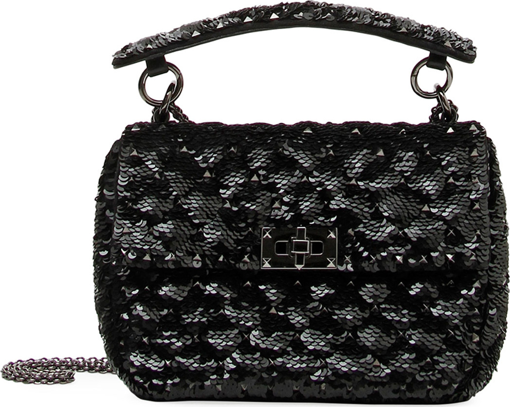Valentino Spike.It Medium Heart Shoulder Bag