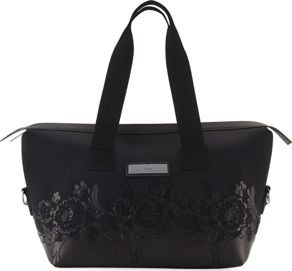 Adidas By Stella McCartney Floral Zip-Top Nylon Gym Bag