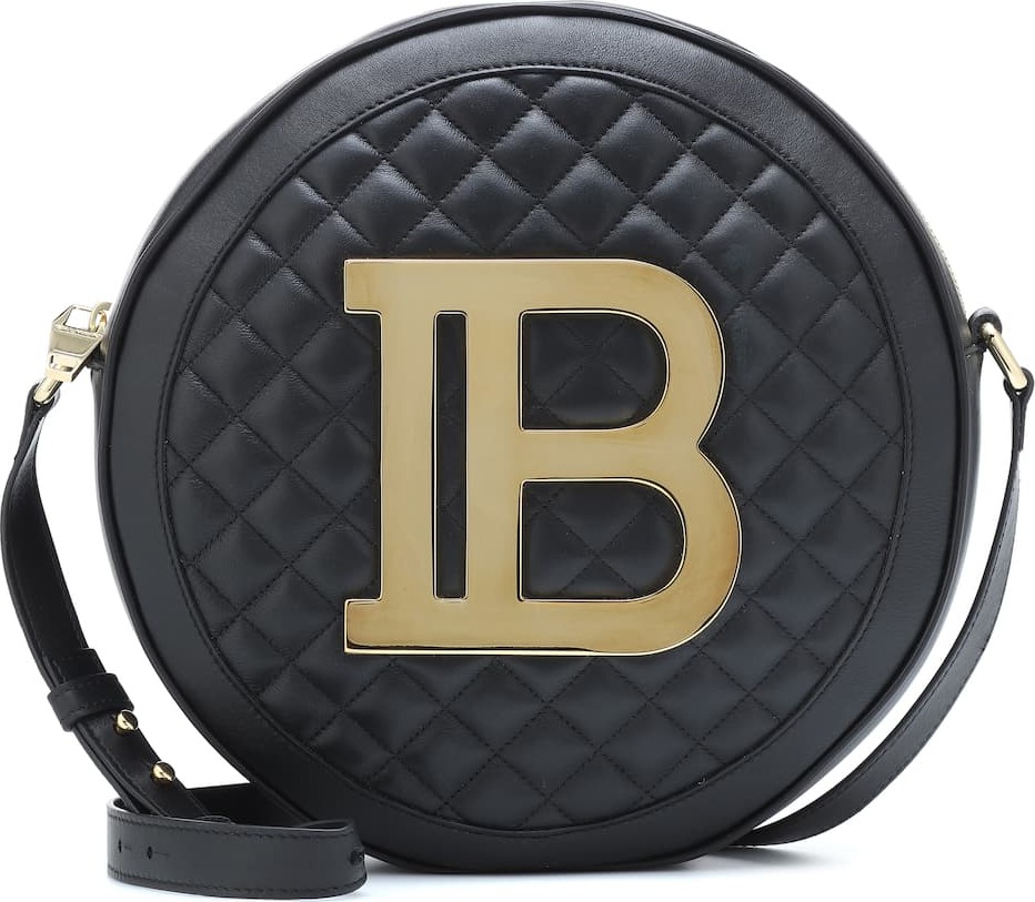 Balmain Disco quilted leather crossbody bag