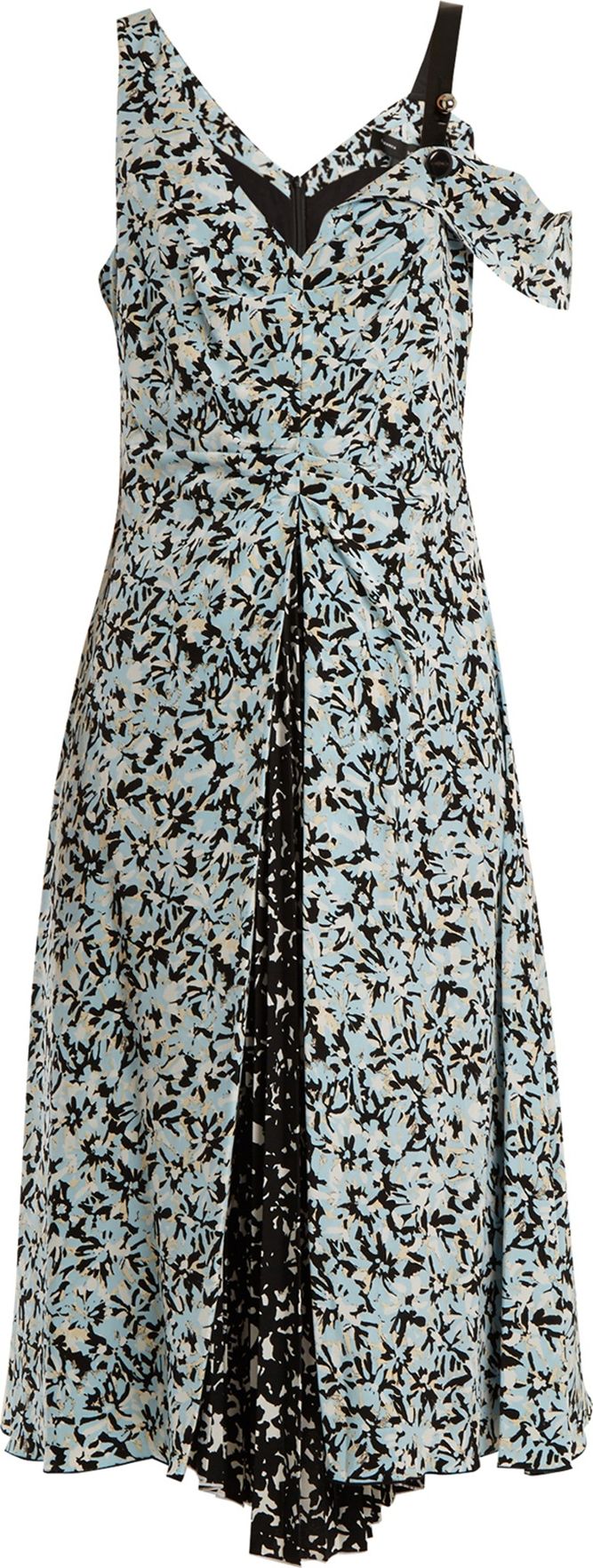 Proenza Schouler Abstract-print silk crepe de Chine dress