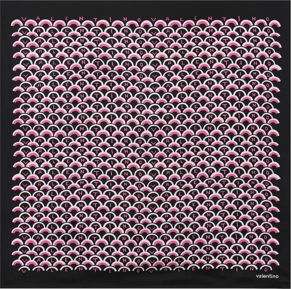 Valentino Printed silk scarf