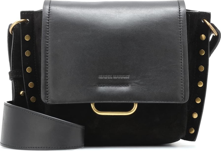 Isabel Marant Kleny suede and leather shoulder bag
