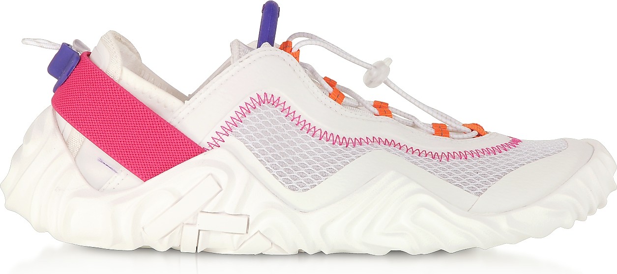 KENZO White Mesh Kenzo Wave Low Top Sneakers