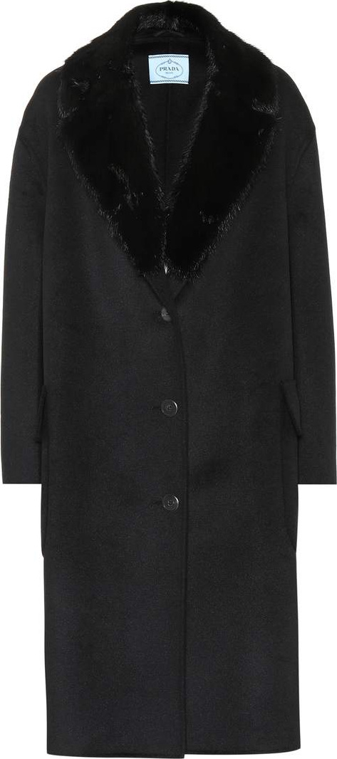 Prada Wool, angora and cashgora coat