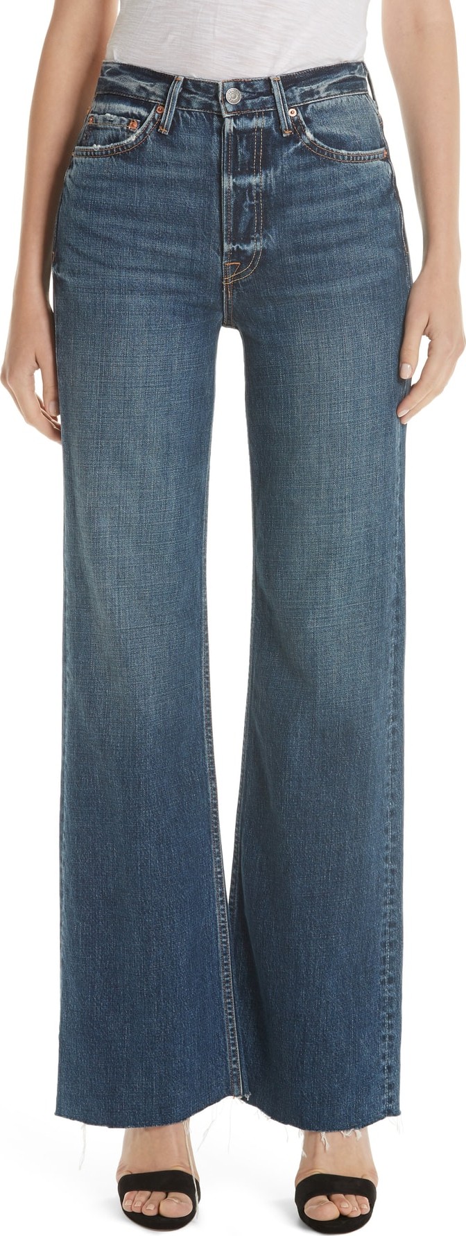 Grlfrnd Carla Wide Leg Jeans