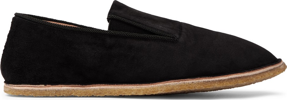 Dries Van Noten Cord-Trimmed Suede Espadrilles