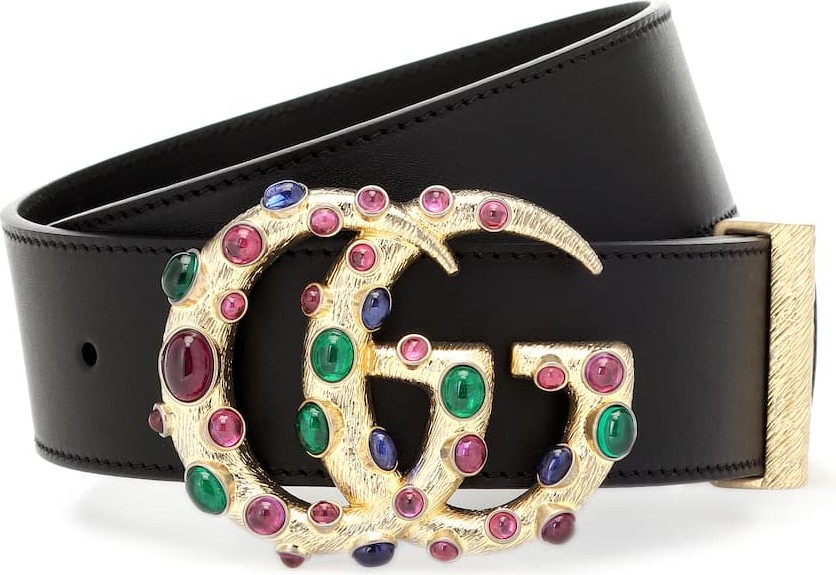 Gucci GG embellished leather belt