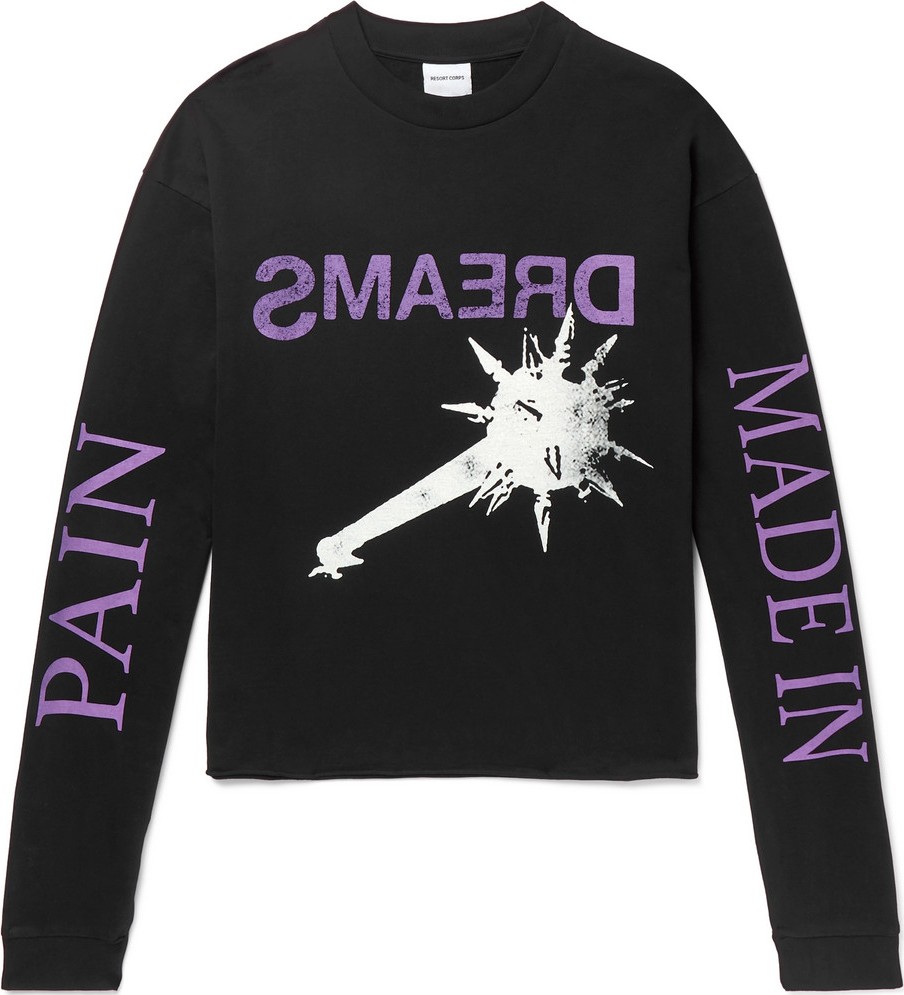 Resort Corps Printed Loopback Cotton-Jersey T-Shirt