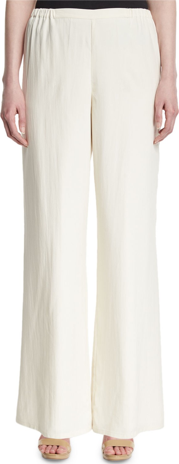 Go Silk Silk Wide-Leg Pants