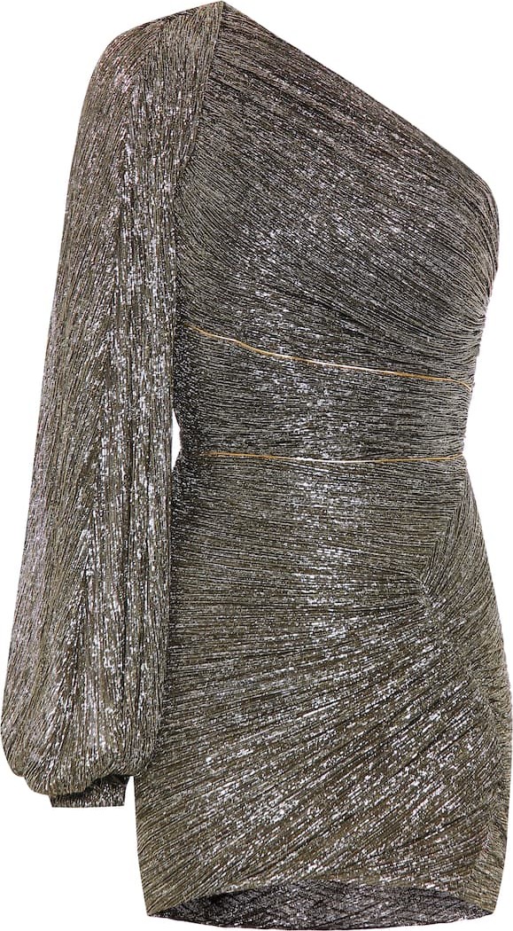 Peter Pilotto Metallic plisse dress