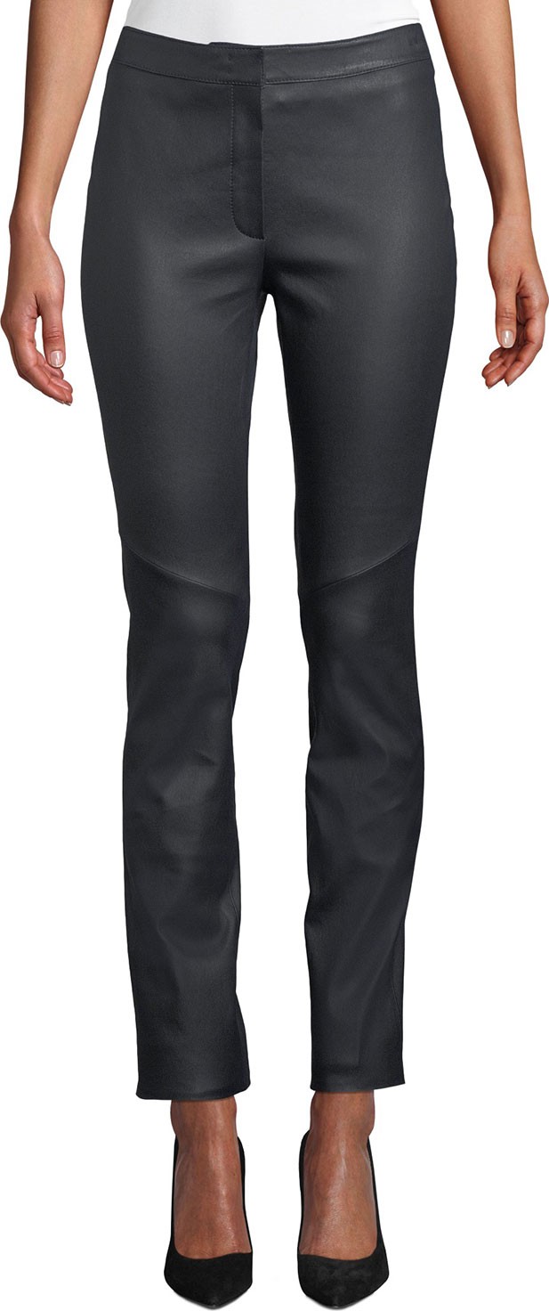Escada Lakera Leather Slim Pants