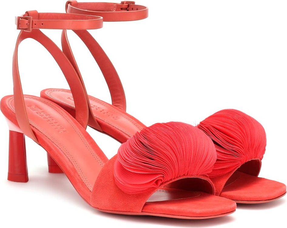 Mercedes Castillo Oraley leather and suede sandals