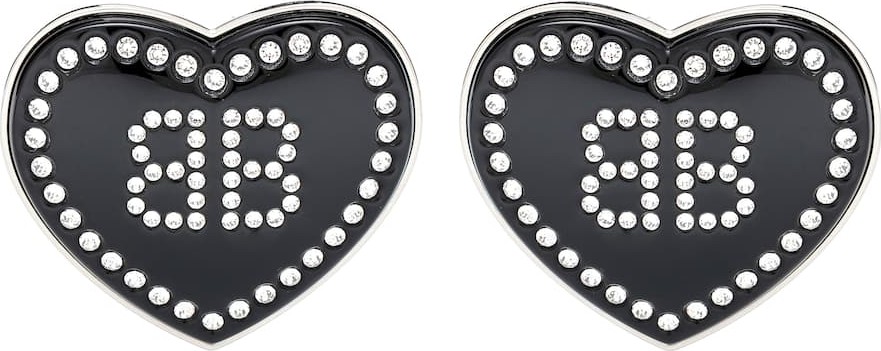 Balenciaga Crush embellished brass earrings