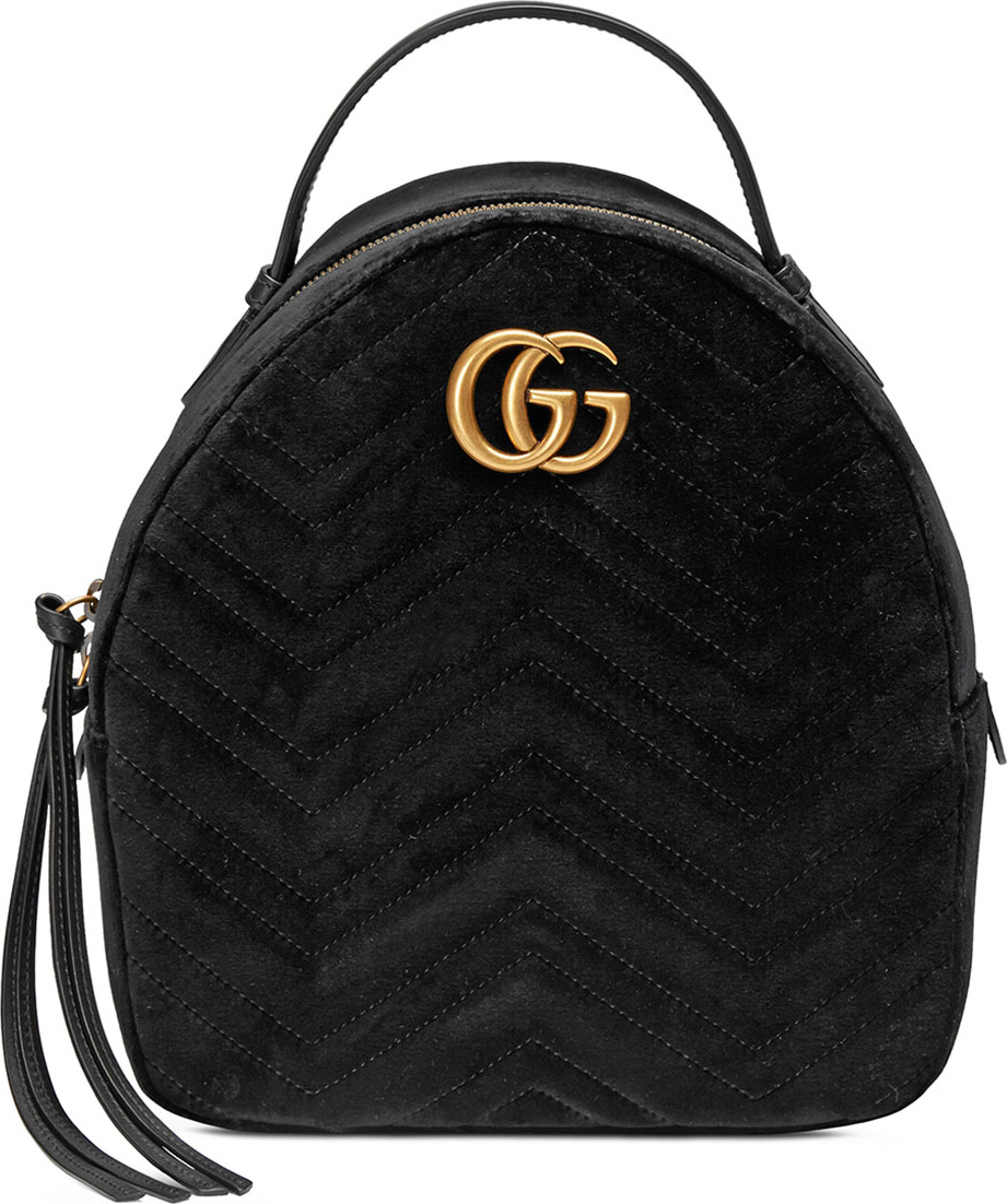 Gucci GG Marmont Quilted Velvet Backpack