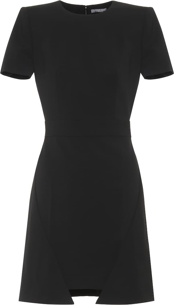 Alexander McQueen Wool-blend minidress