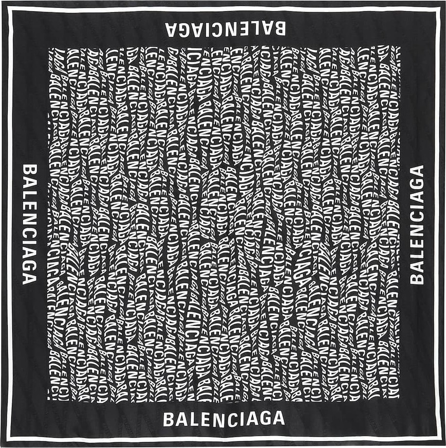 Balenciaga Printed silk scarf