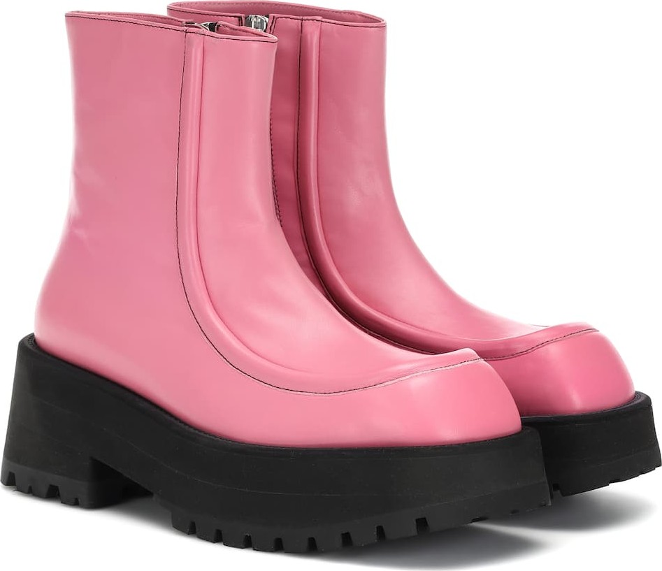 Marni Leather ankle boots