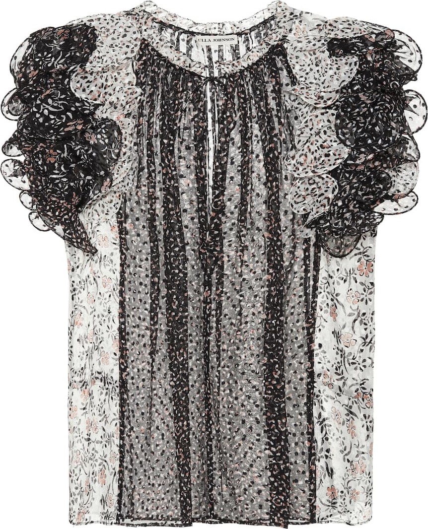 Ulla Johnson Tavi silk-blend top