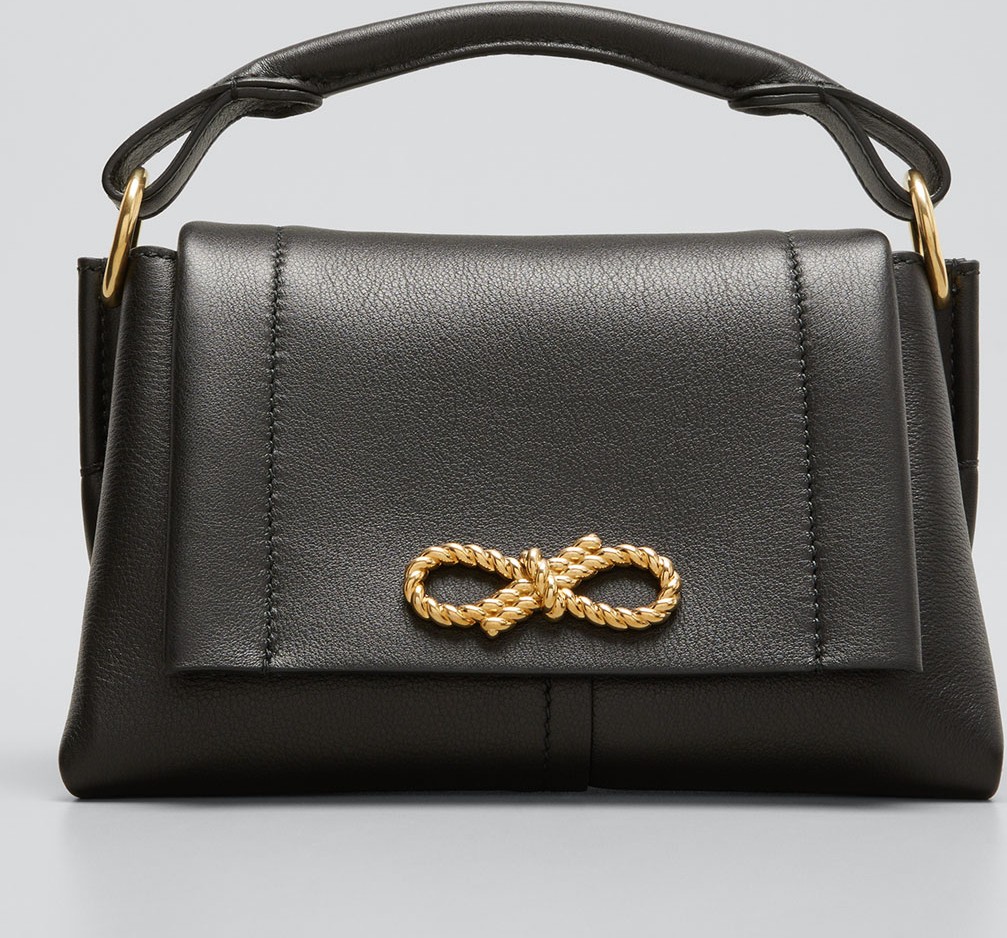 Anya Hindmarch Rope Bow Bag Mini in Soft Leather