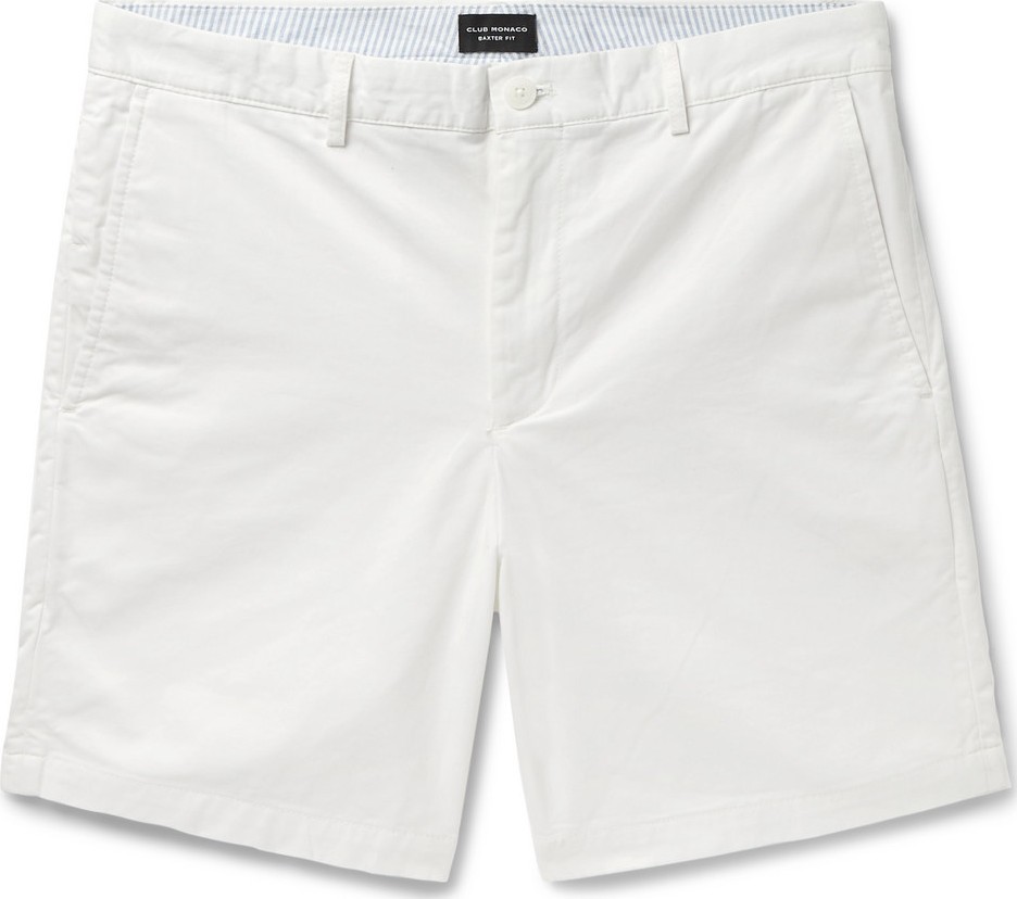 Club Monaco Baxter Slim-Fit Stretch-Cotton Twill Shorts