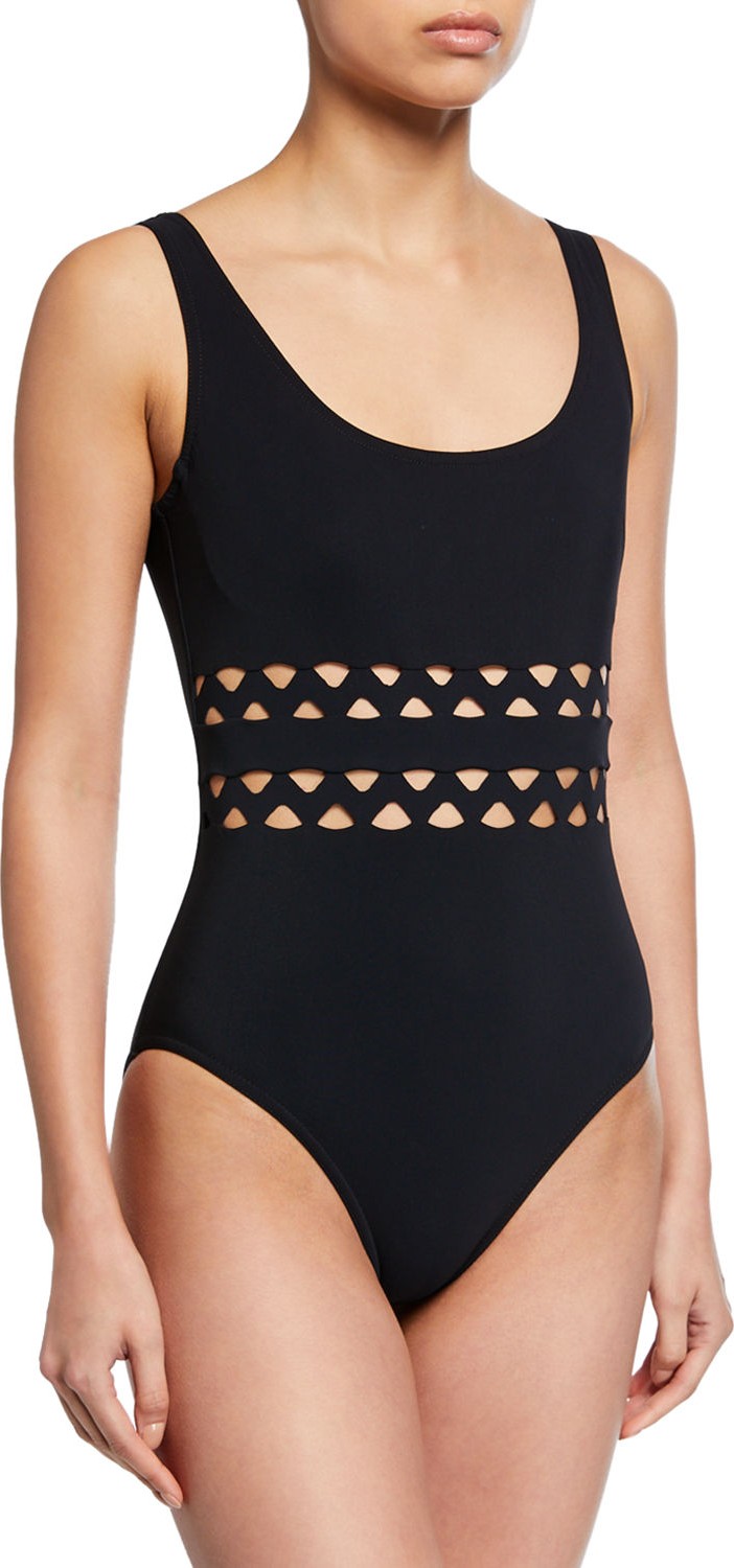 Karla Colletto Zelda Scoop-Neck Underwire One-Piece Swimsuit