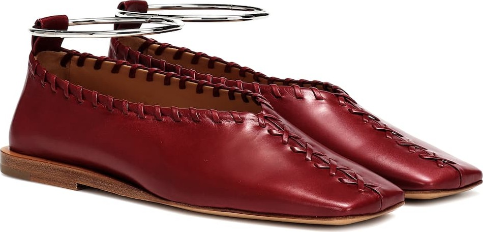 Jil Sander Leather ballet flats