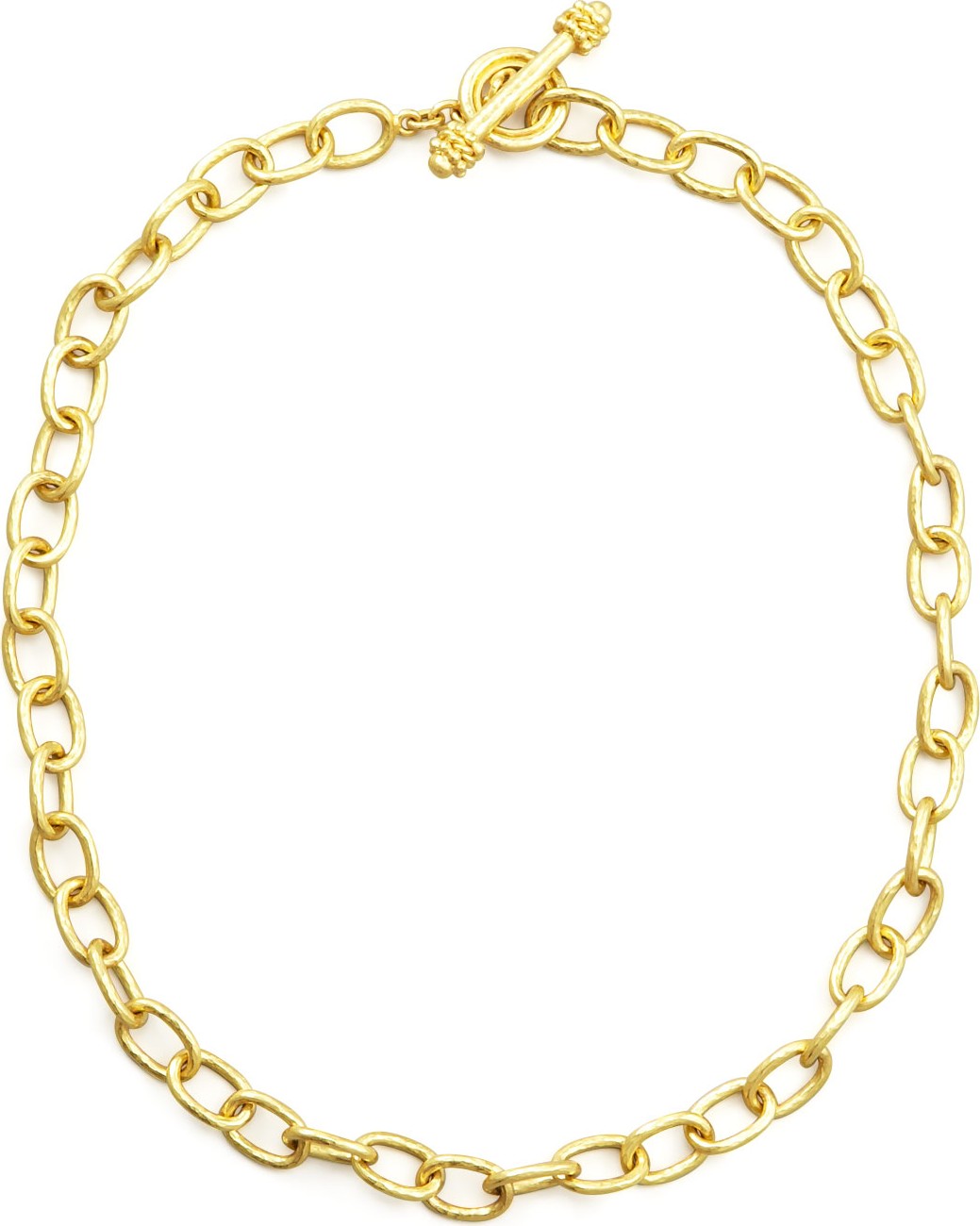Elizabeth Locke Volterra 19k Gold Link Necklace, 17"L