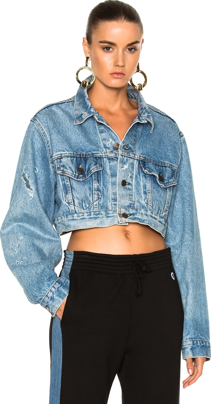 RE/DONE Crop Denim Jacket