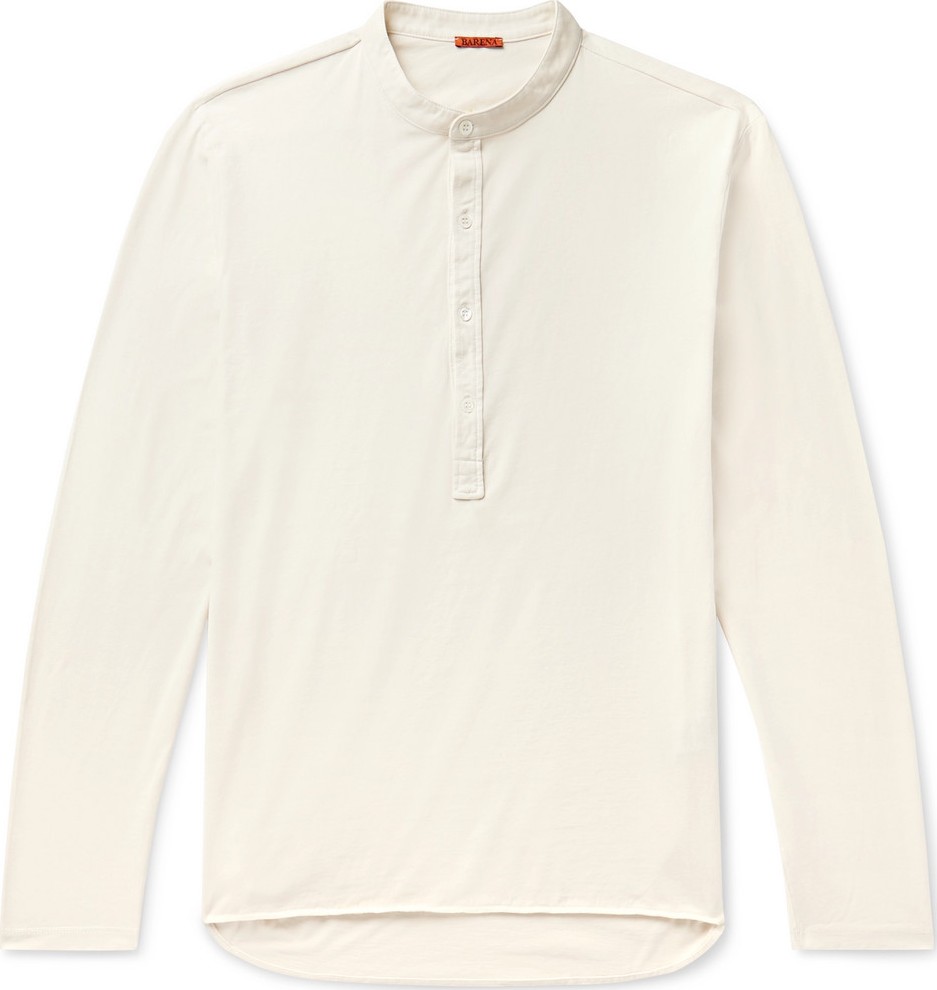 Barena Cotton-Jersey Henley T-Shirt