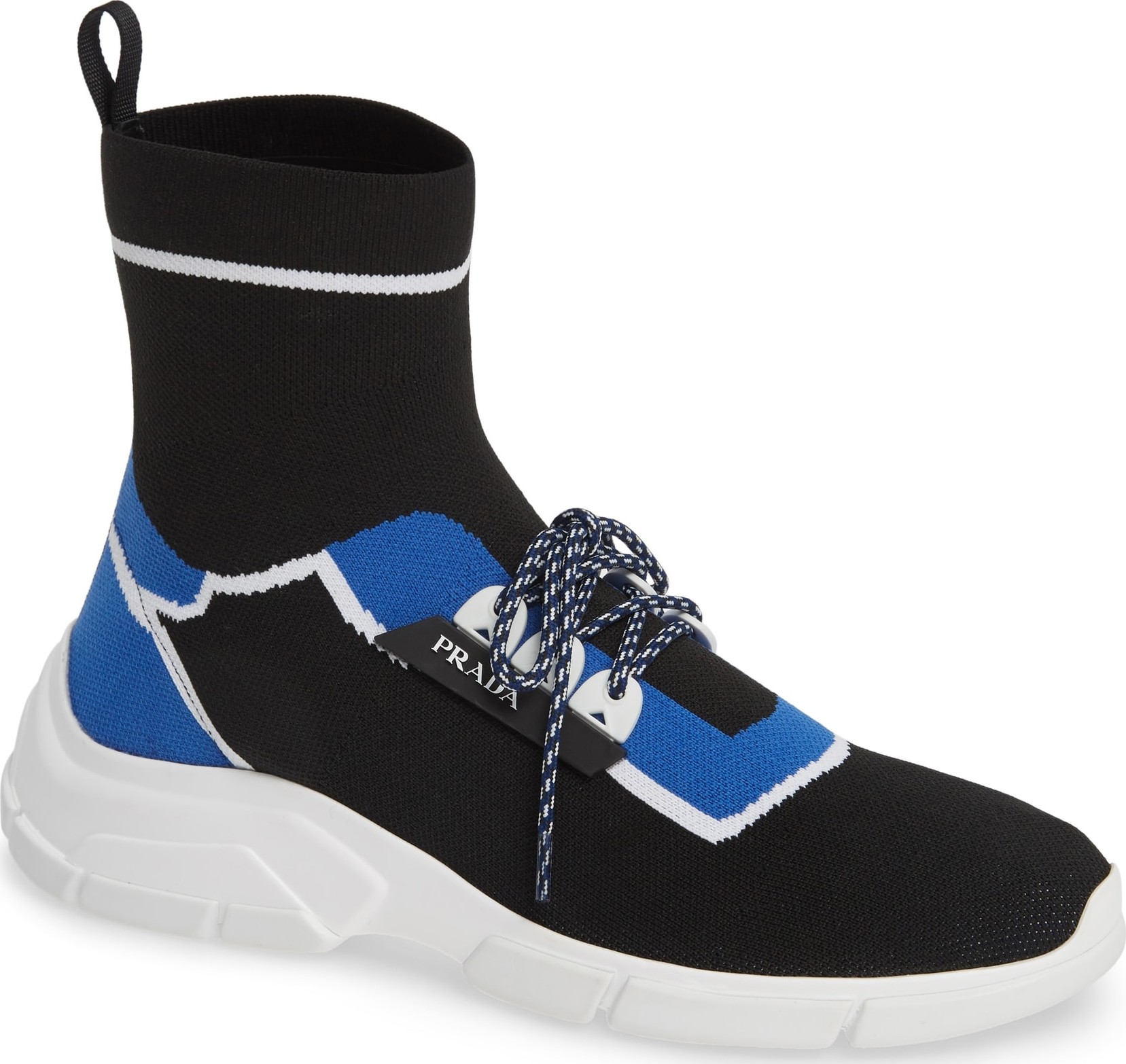Prada High Top Sock Sneaker