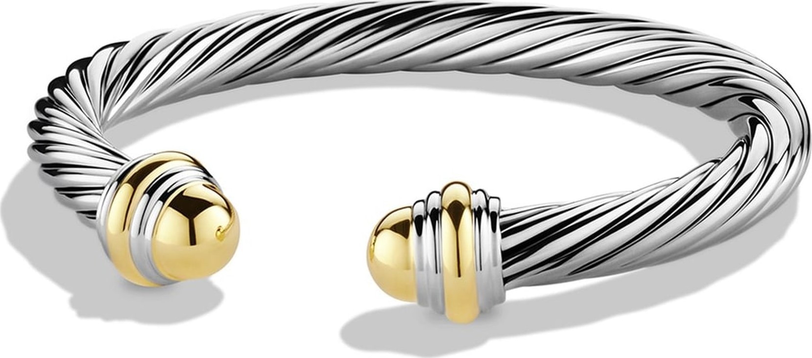 David Yurman Cable Classics Bracelet with 14K Gold, 7mm