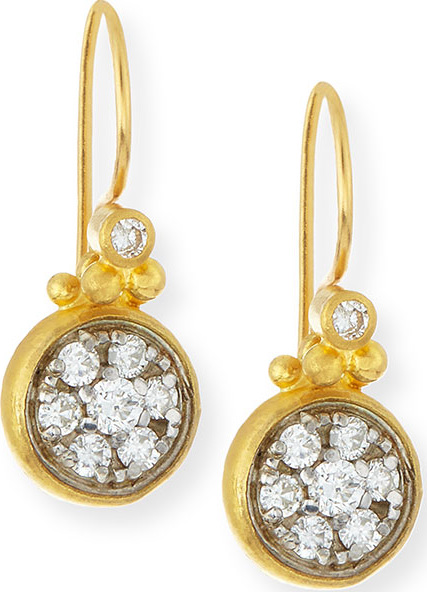 GURHAN Celestial 24k Gold Diamond Drop Earrings