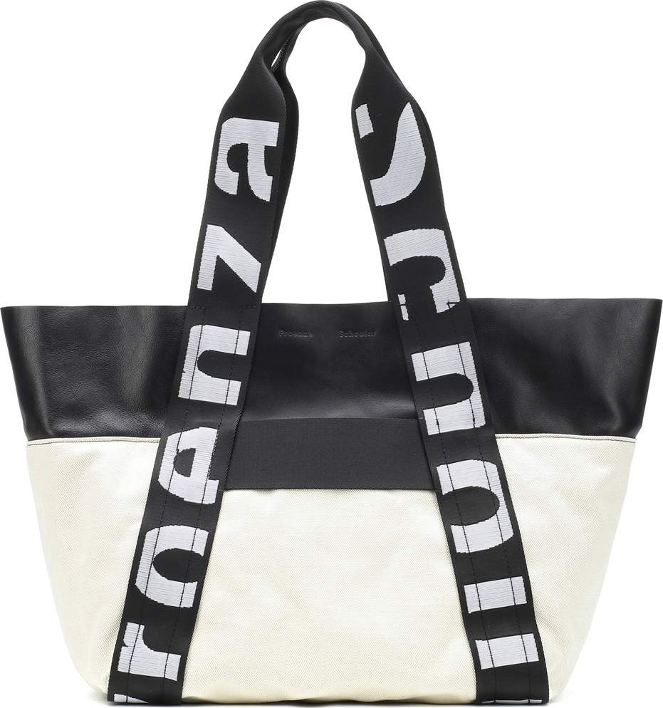 Proenza Schouler Canvas and leather shopper